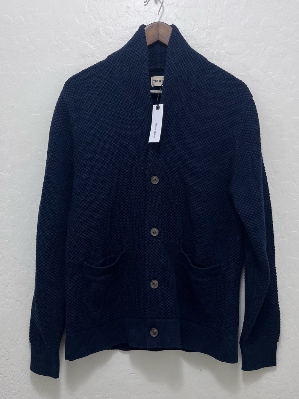 Taylor Stitch The Crawford Sweater in Navy, Size L / 42